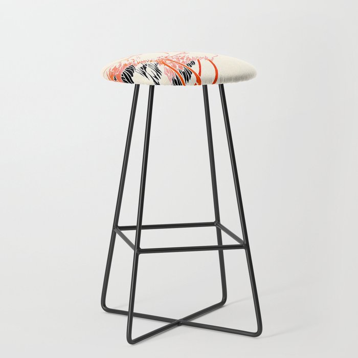 Cocorico cover 1900 Two Pink Flamingos Stool Gallery Image 1