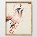 Cocorico cover 1900 Two Pink Flamingos Serving Tray Gallery Image 1