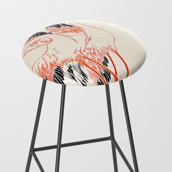 Cocorico cover 1900 Two Pink Flamingos Stool Gallery Image 2