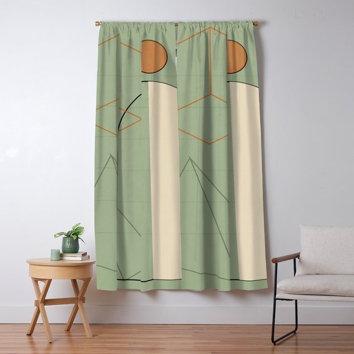 Geometric Shapes 6 Window Curtain Gallery Image 5