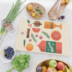 Egg Nog and Holiday Aromatic Foods Still Life Cutting Board Gallery Image 2
