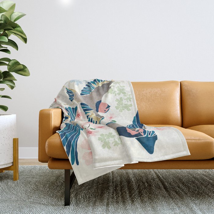 Swallows New Beginning II Throw Blanket Gallery Image 1