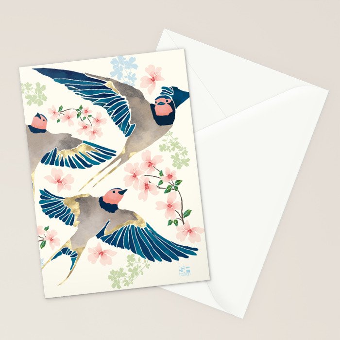Swallows New Beginning II Stationery Card Gallery Image 2