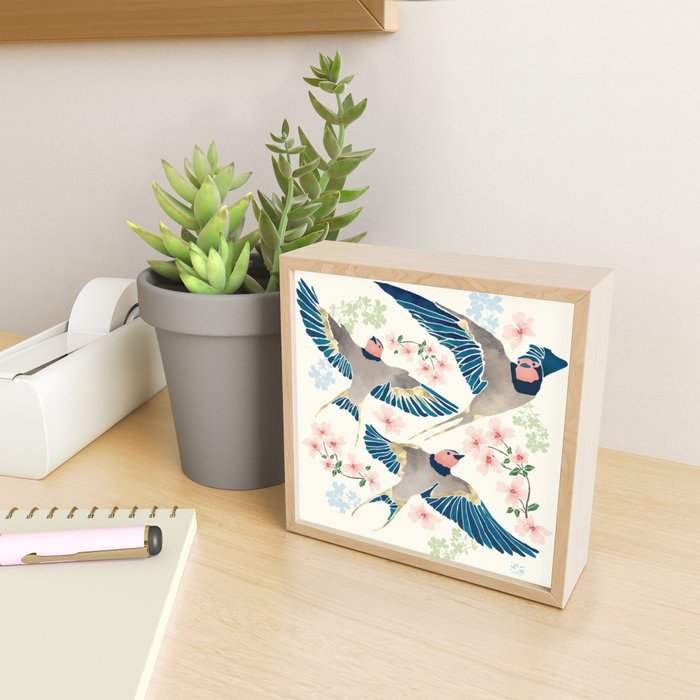 Swallows New Beginning II Mini Art Print Gallery Image 2