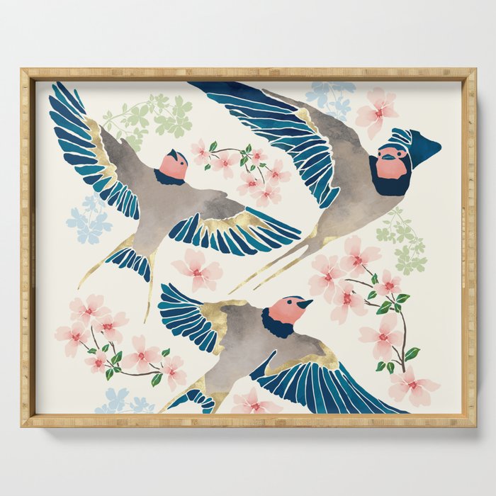 Swallows New Beginning II Serving Tray Gallery Image 1