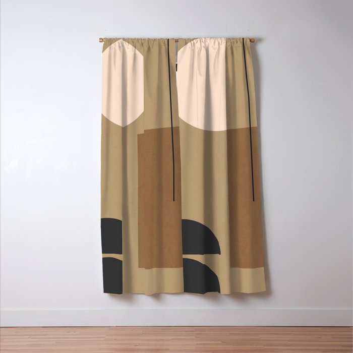 Minimal Geometric 34 Window Curtain Gallery Image 3