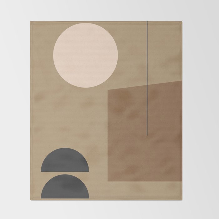 Minimal Geometric 34 Throw Blanket Gallery Image 2
