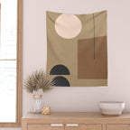 Minimal Geometric 34 Wall Tapestry Gallery Image 2