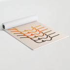 Golden Silhouettes Yoga Mat Gallery Image 2