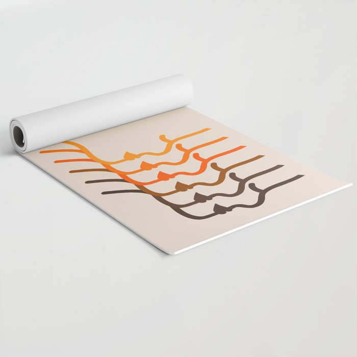 Golden Silhouettes Yoga Mat Gallery Image 2