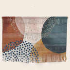 Abstract Watercolor Terracotta, Green & Blush Pink Art Print By LandSartprints Wall Hanging Gallery Image 1