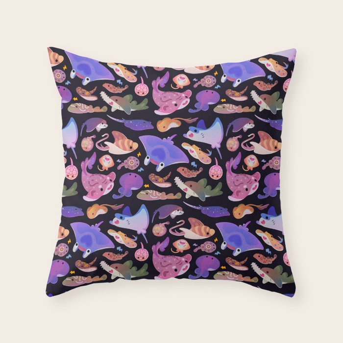 Ray day 2 Throw Pillow Gallery Image 1