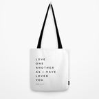 Love One Another As I Have Loved You John 13 34 Bible Verse Scripture Wall Art Christian Quote Tote Bag Gallery Image 2