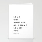 Love One Another As I Have Loved You John 13 34 Bible Verse Scripture Wall Art Christian Quote Stationery Card Gallery Image 2