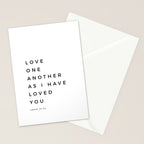 Love One Another As I Have Loved You John 13 34 Bible Verse Scripture Wall Art Christian Quote Stationery Card Gallery Image 2