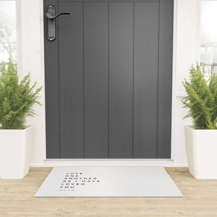 Love One Another As I Have Loved You John 13 34 Bible Verse Scripture Wall Art Christian Quote Welcome Mat Gallery Image 3