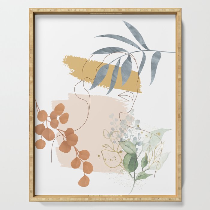 Line in Nature II Serving Tray Gallery Image 1