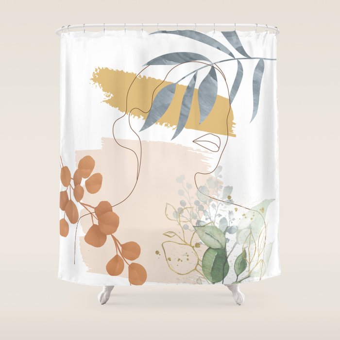 Line in Nature II Shower Curtain Gallery Image 1