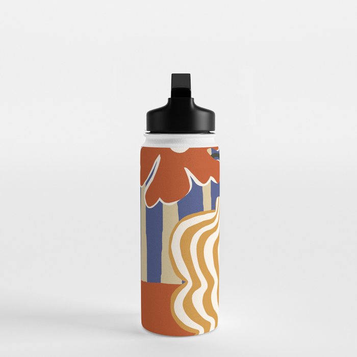 Holiday Stripe flower vase Water Bottle Gallery Image 3