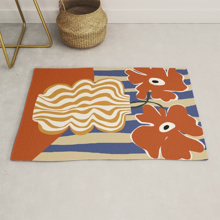 Holiday Stripe flower vase Rug Gallery Image 1