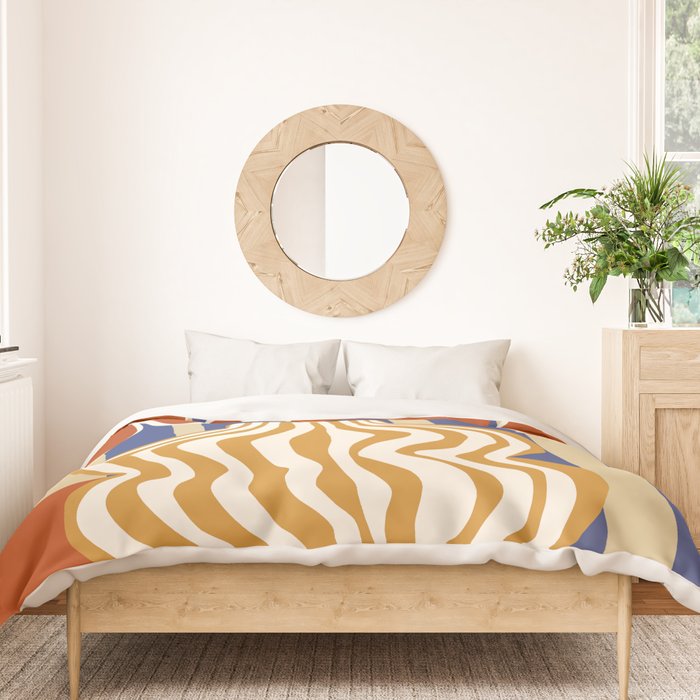 Holiday Stripe flower vase Duvet Cover Gallery Image 3