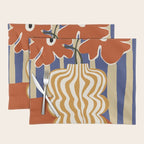 Holiday Stripe flower vase Placemat Gallery Image 1