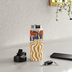 Holiday Stripe flower vase Water Bottle Gallery Image 4