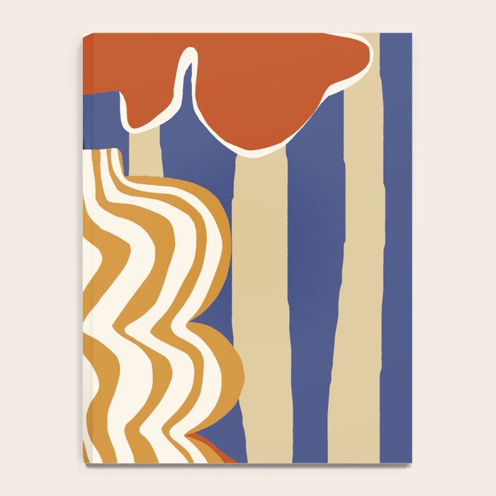Holiday Stripe flower vase Notebook Gallery Image 4