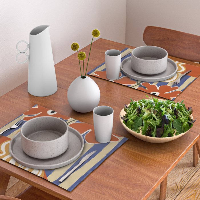 Holiday Stripe flower vase Placemat Gallery Image 2