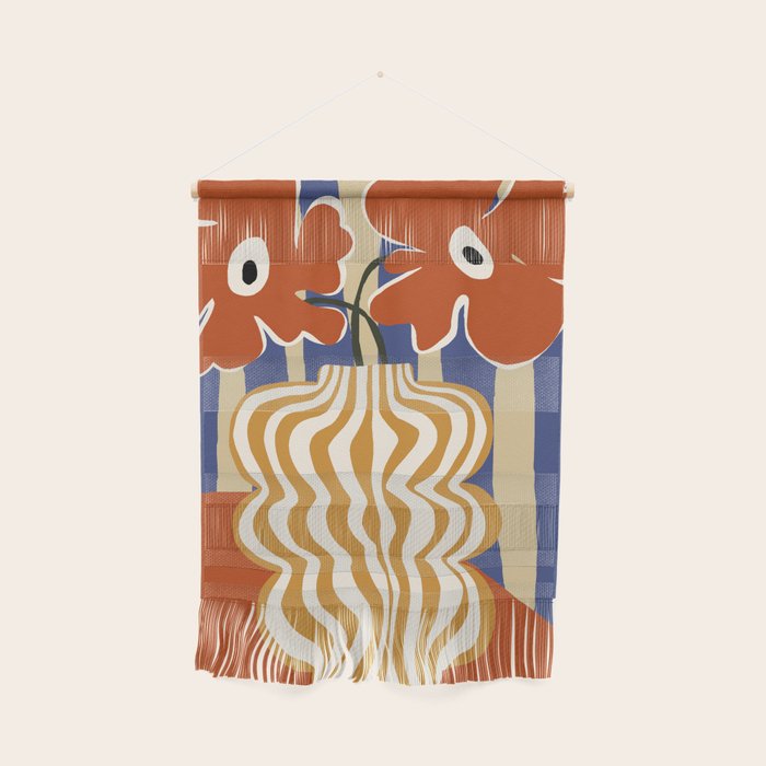 Holiday Stripe flower vase Wall Hanging Gallery Image 1
