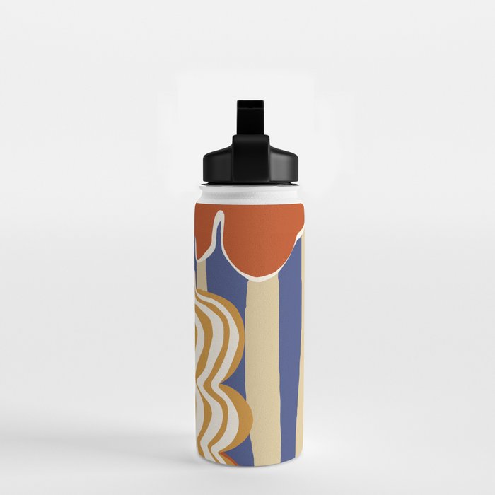 Holiday Stripe flower vase Water Bottle Gallery Image 2