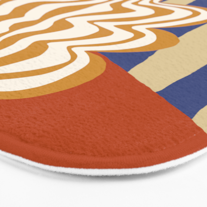 Holiday Stripe flower vase Bath Mat Gallery Image 3