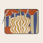 Holiday Stripe flower vase Laptop Sleeve Gallery Image 1
