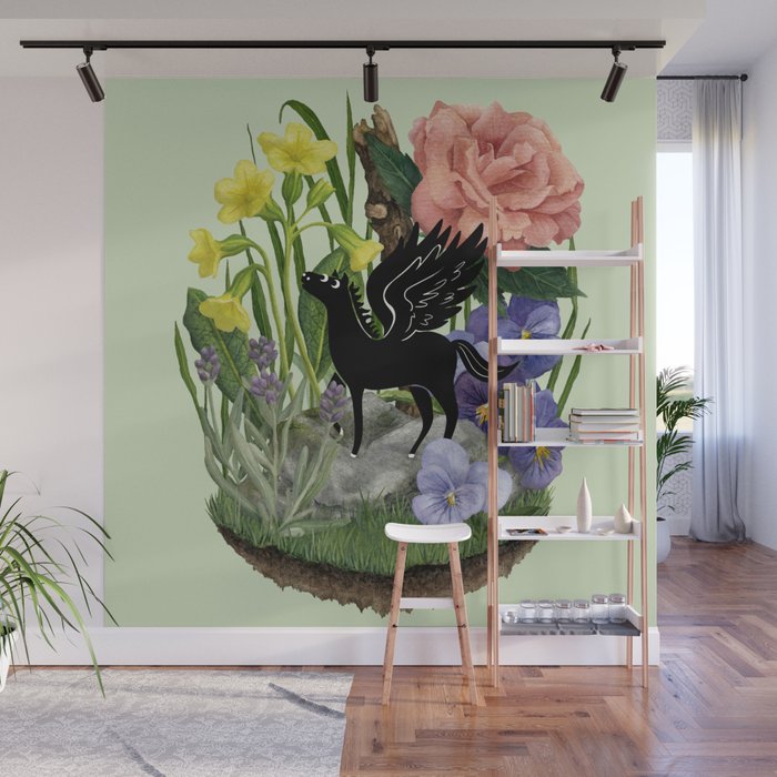 Tiny Pegasus Wall Mural Gallery Image 1