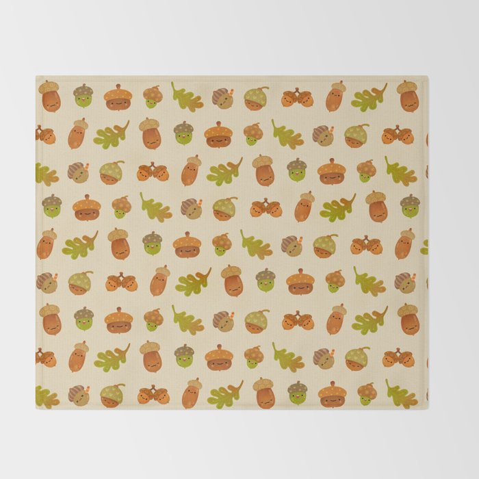 Acorns Throw Blanket Gallery Image 2