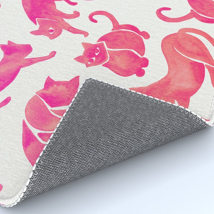 Cat Positions - Pink OmbrÃ© Palette Rug Gallery Image 4