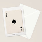 Ace of Spades Playing Card Art Print Trendy Stationery Card Gallery Image 2