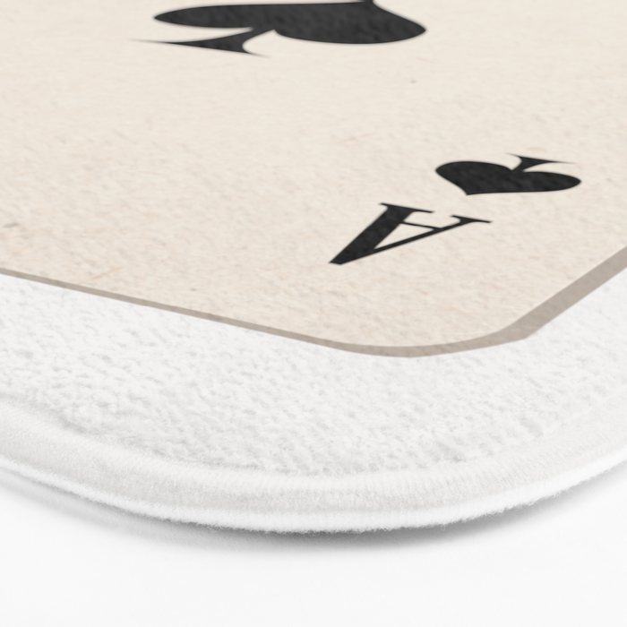 Ace of Spades Playing Card Art Print Trendy Bath Mat Gallery Image 3