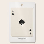 Ace of Spades Playing Card Art Print Trendy Cutting Board Gallery Image 1