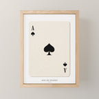 Ace of Spades Playing Card Art Print Trendy Mini Art Print Gallery Image 1
