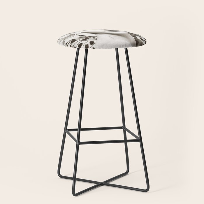 PORTRAIT /Woman with flower and butterflies Stool Gallery Image 1