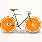 Zest (Orange Wheels) Coffee Mug Gallery Image 2