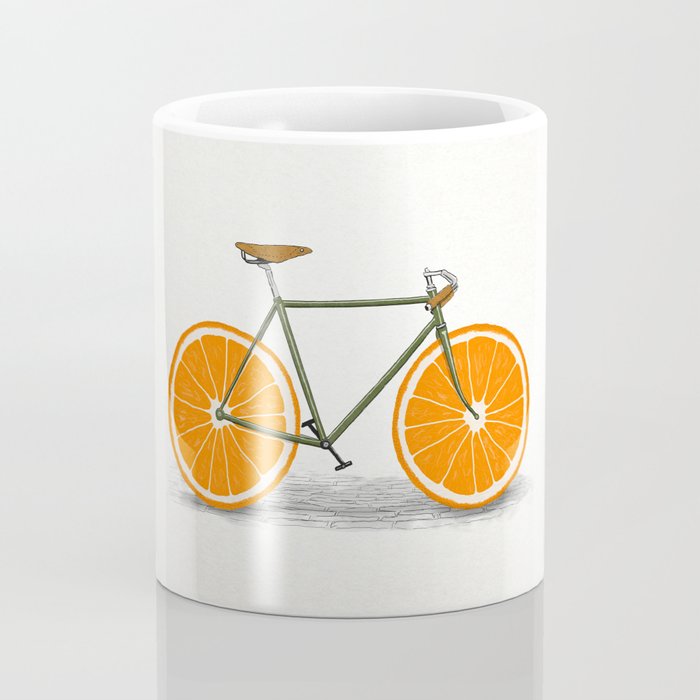 Zest (Orange Wheels) Coffee Mug Gallery Image 4