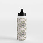Parasaurolophus & Palms | Dinosaur Botanical Art Water Bottle Gallery Image 3
