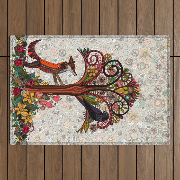 fox and crow Outdoor Rug Gallery Image 1