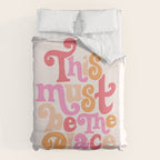 This Must Be the Place (Pink Palette) Duvet Cover Gallery Image 6