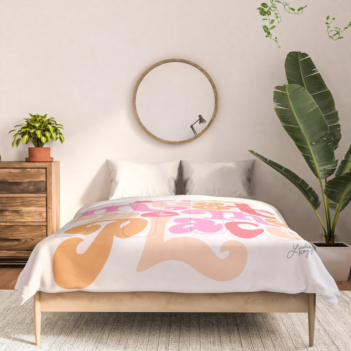 This Must Be the Place (Pink Palette) Comforter Gallery Image 3