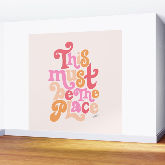 This Must Be the Place (Pink Palette) Wall Mural Gallery Image 2