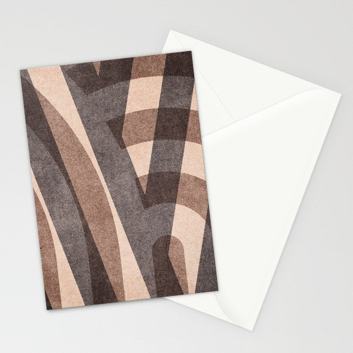 ABSTRACT ALPHABET / Decorative M Stationery Card Gallery Image 2