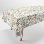 Succulent and triangles seamless pattern Tablecloth Gallery Image 1